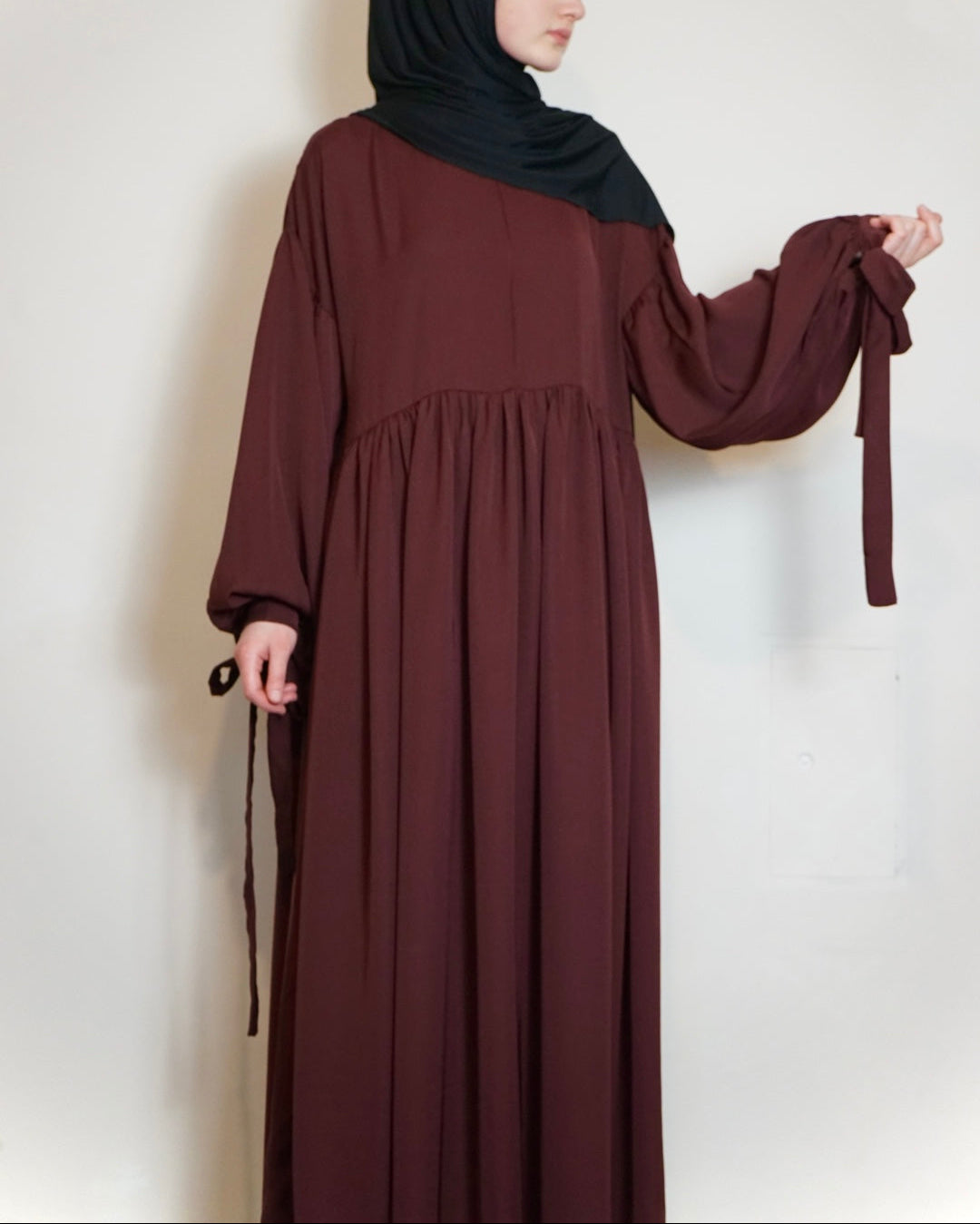 Abaya Hanifa (bordeaux)