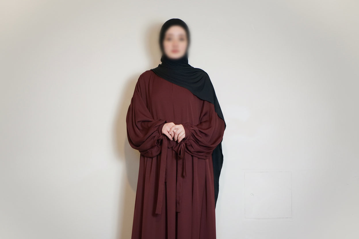 Abaya Hanifa (bordeaux)