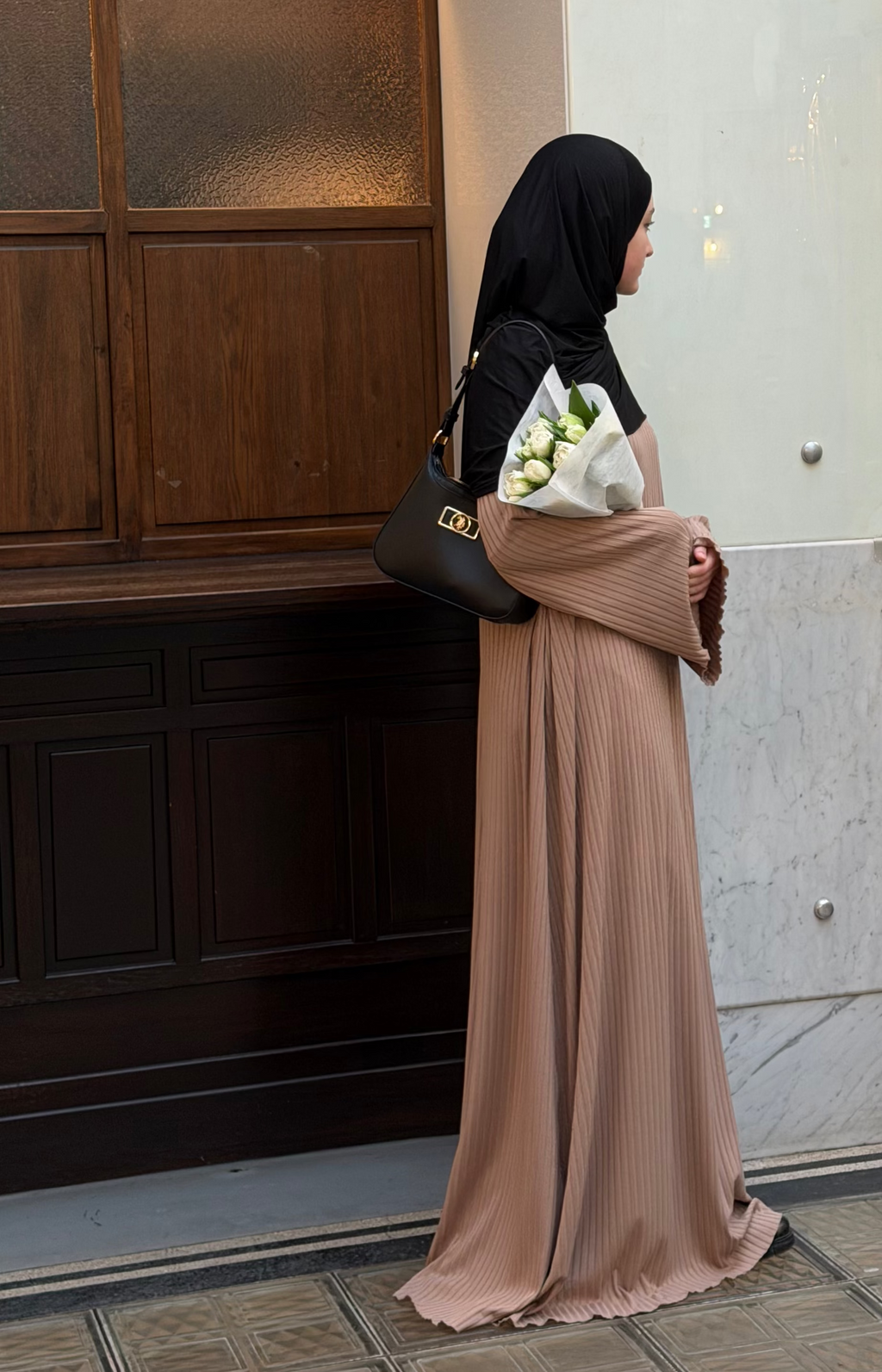 gerippte Abaya