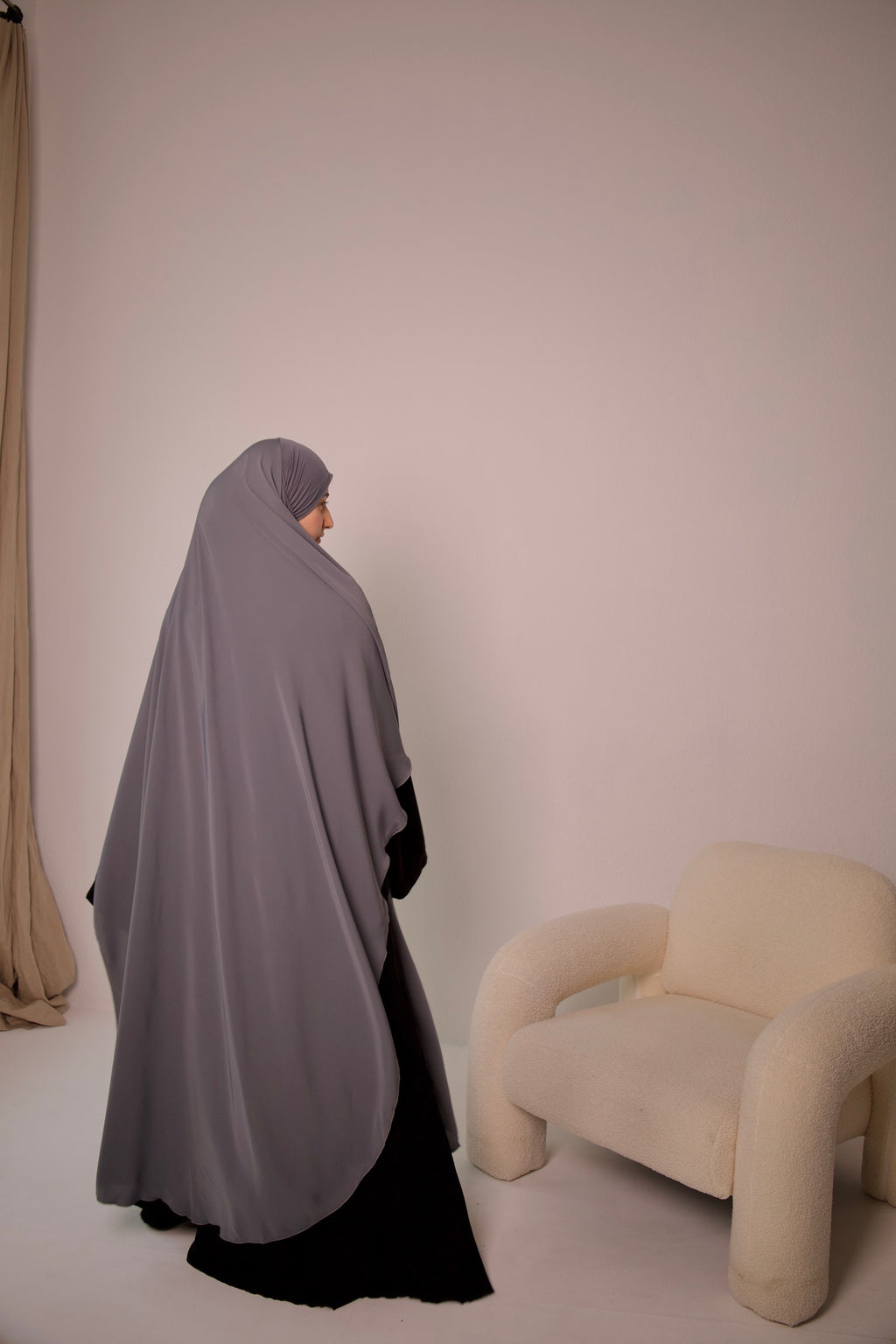 Maxi Khimar (grau)