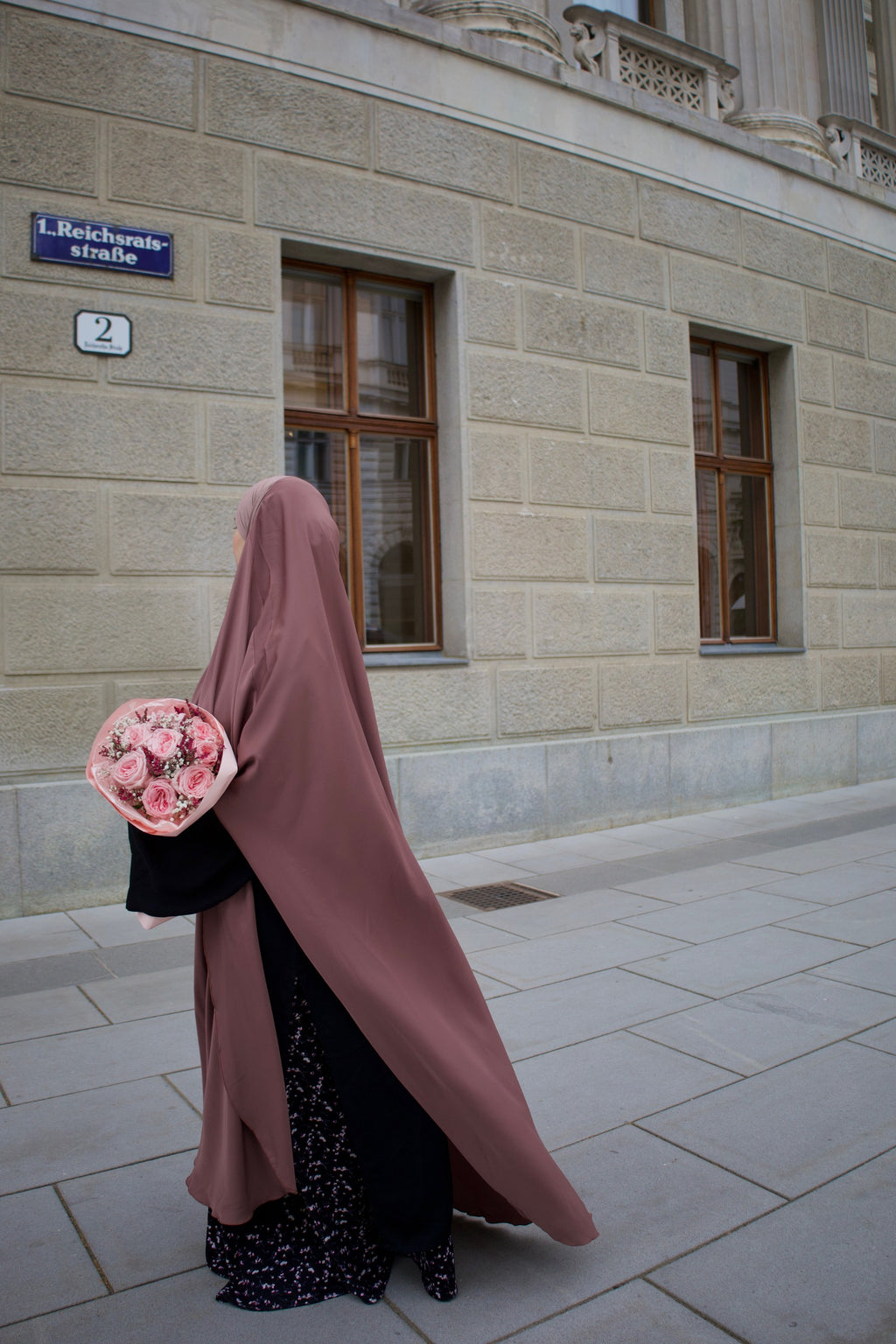 Maxi Khimar (altrosa)