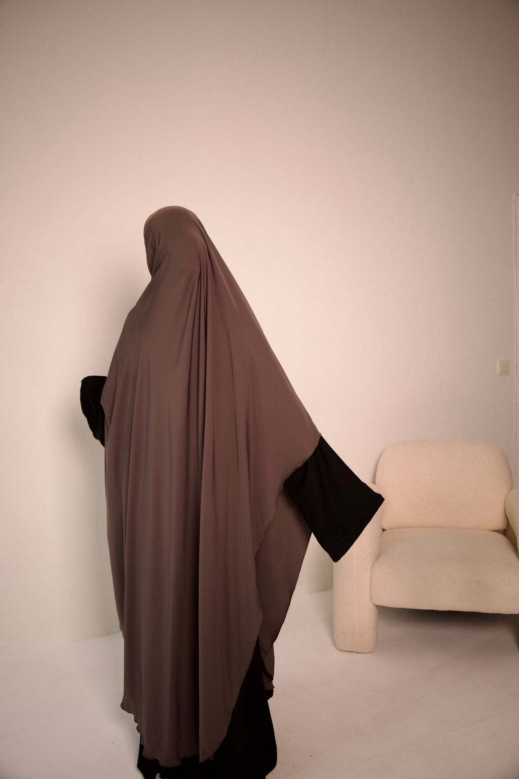 Maxi Khimar (cappuccino)